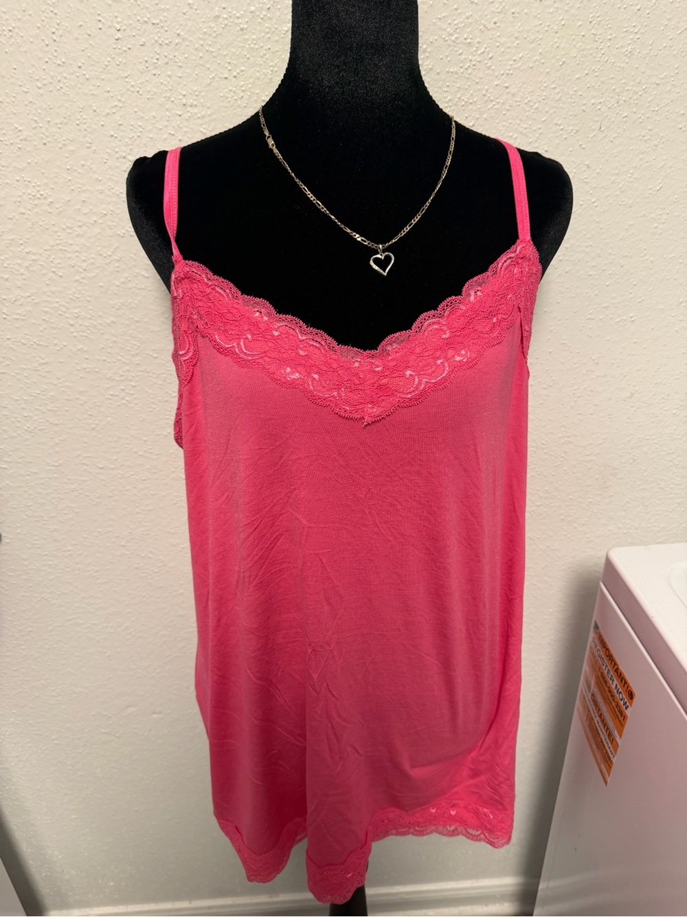 Lane Bryant Hot Pink Lace Cami